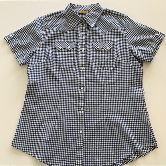 Via Penny Lane Reworked Apparel | Ice Cube Tie Dye Gingham Button Down Shirt - Picture 4 of 9